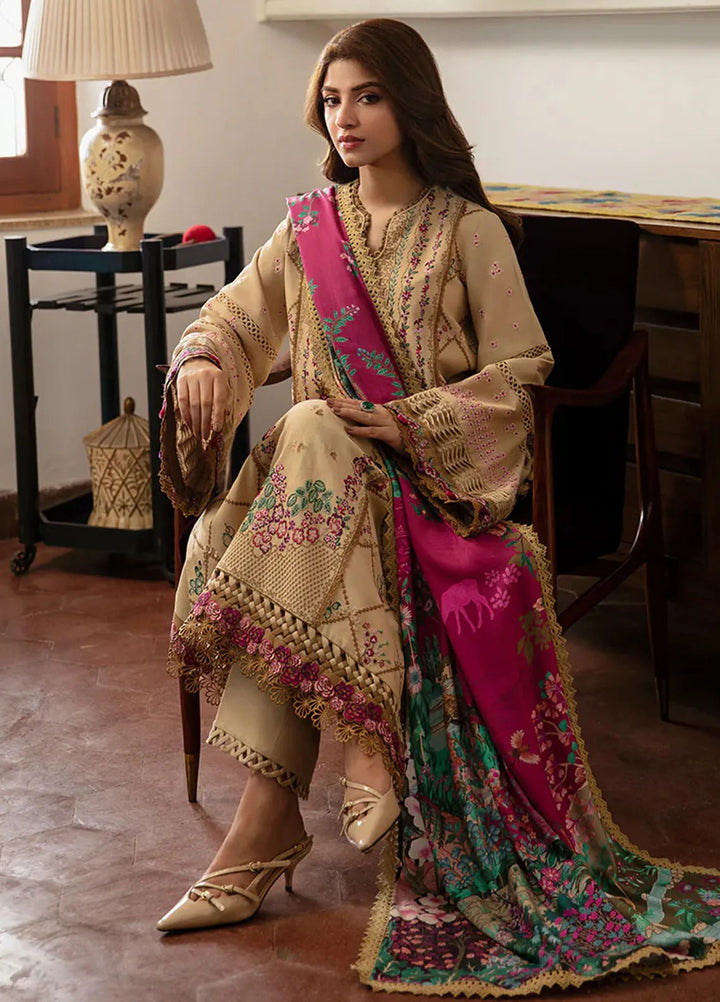 Republic WomensWear Embroidered Karandi Suits Unstitched 3 Piece RW24W D12 Kiara - Winter Collection