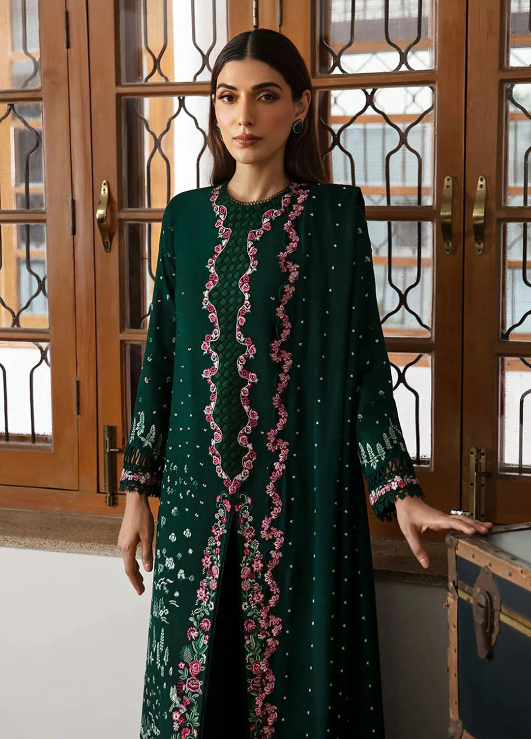 Republic WomensWear Embroidered Karandi Suits Unstitched 3 Piece RW24W D7 Maia - Winter Collection