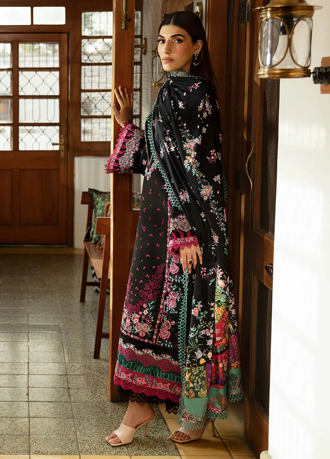 Republic WomensWear Embroidered Khaddar Suits Unstitched 3 Piece RW24W D10 Kian - Winter Collection