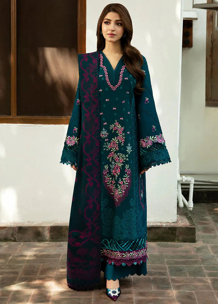 Republic WomensWear Embroidered Khaddar Suits Unstitched 3 Piece RW24W D11 Omari - Winter Collection