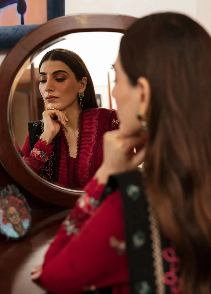 Republic WomensWear Embroidered Khaddar Suits Unstitched 3 Piece RW24W D8 Oleanna - Winter Collection