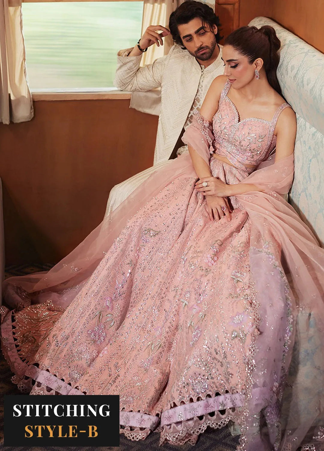 Republic WomensWear Embroidered Suits Unstitched 3 Piece RW24PV D-03 Orsa - Wedding Collection