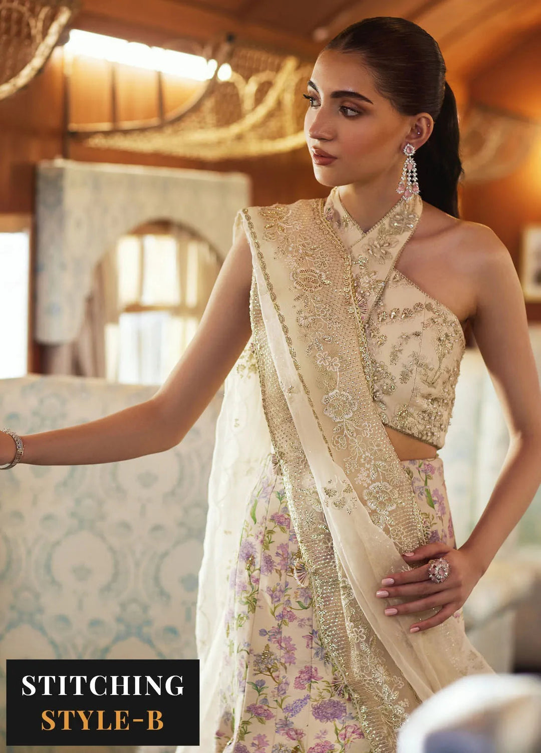 Republic WomensWear Embroidered Suits Unstitched 3 Piece RW24PV D-05 Edera - Wedding Collection