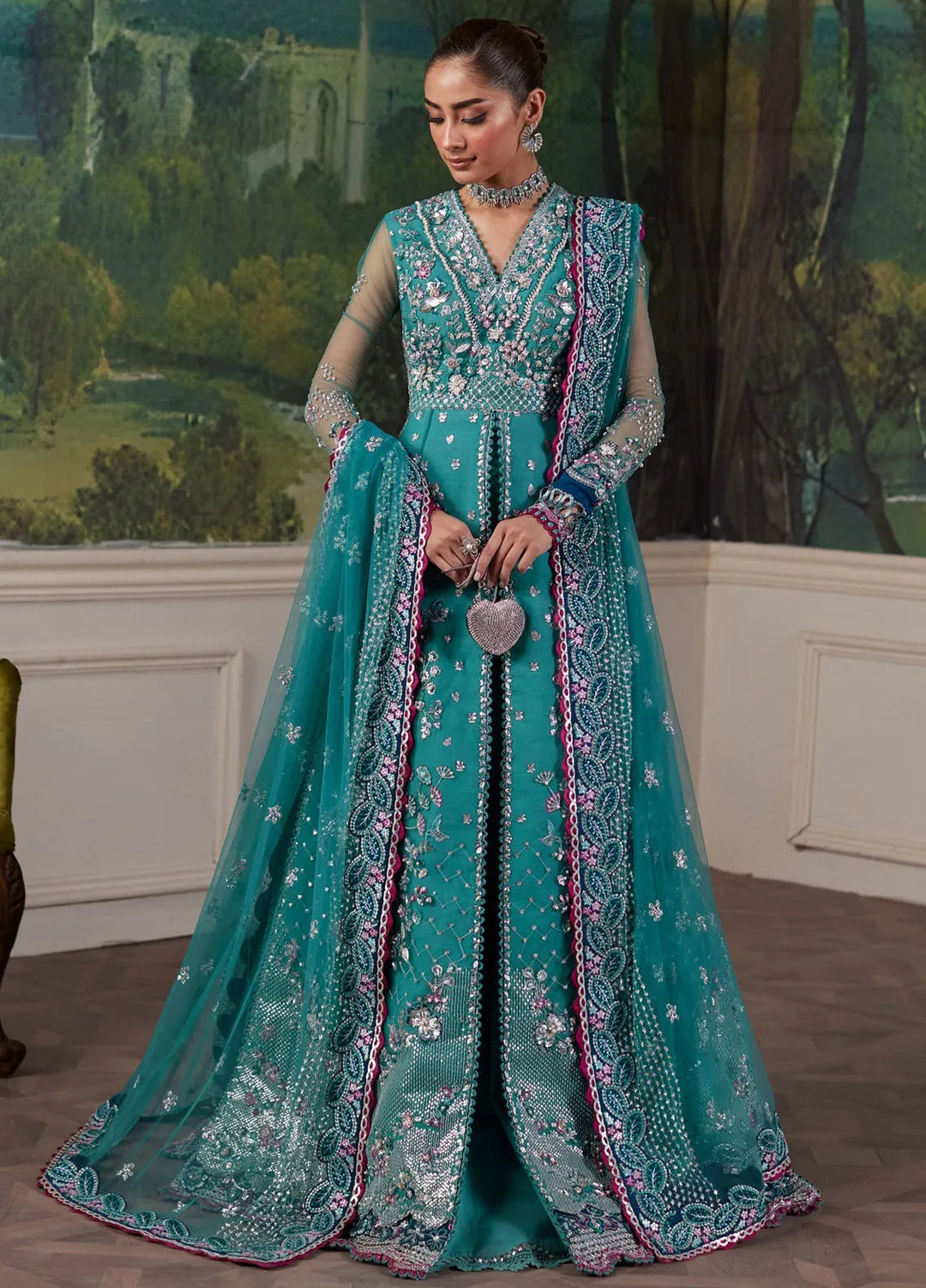 Republic WomensWear Embroidered Suits Unstitched 3 Piece RW24PV D-06 Serra - Wedding Collection