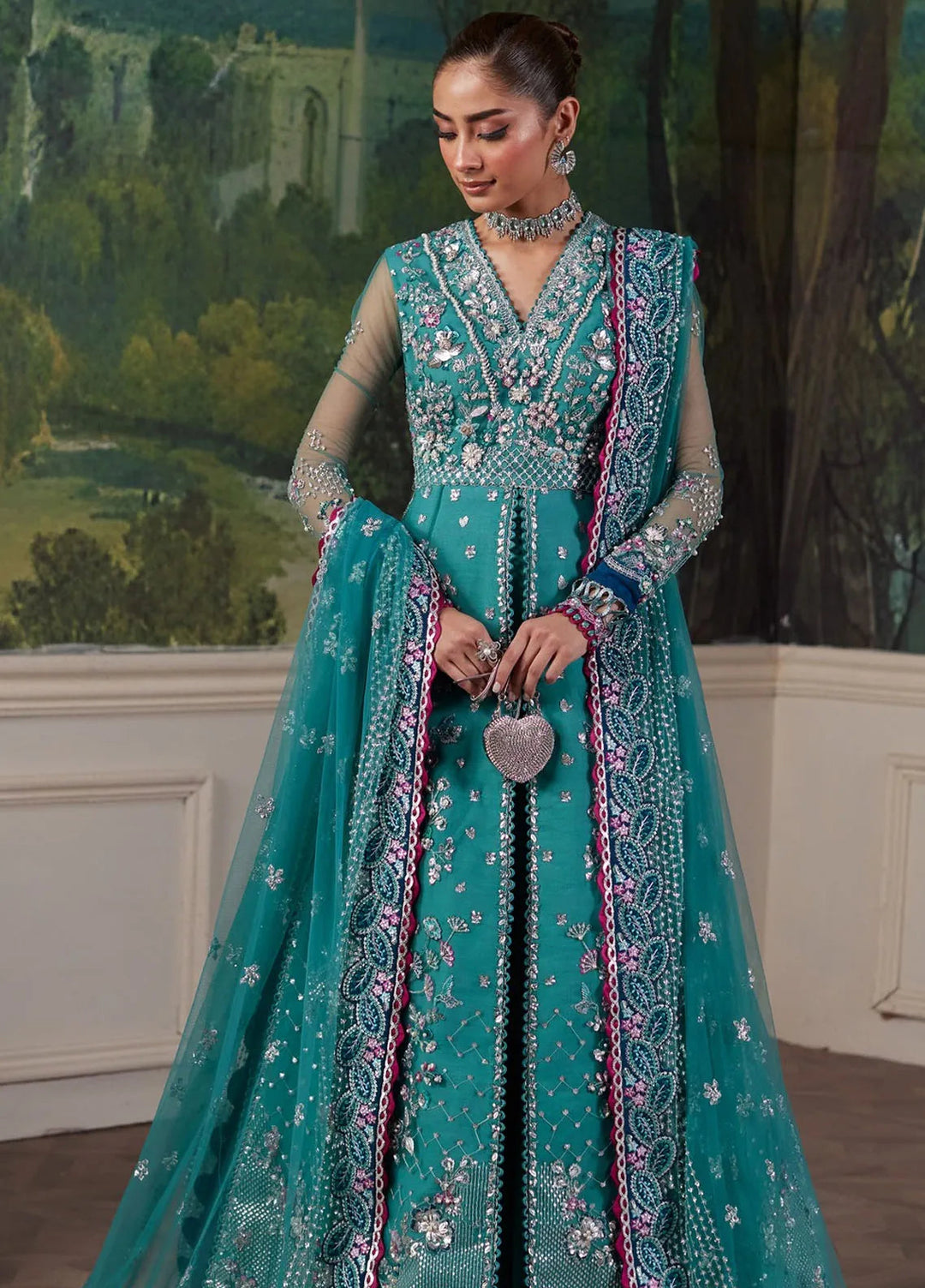 Republic WomensWear Embroidered Suits Unstitched 3 Piece RW24PV D-06 Serra - Wedding Collection