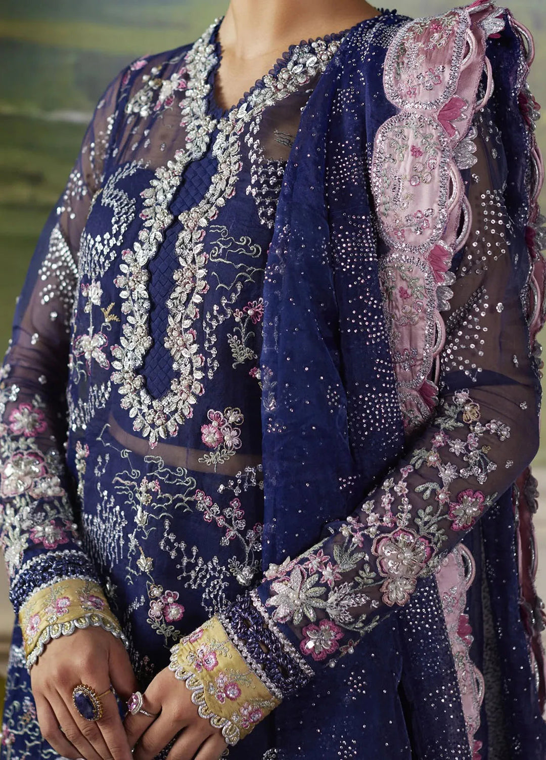 Republic WomensWear Embroidered Suits Unstitched 3 Piece RW24PV D-07 Stella - Wedding Collection