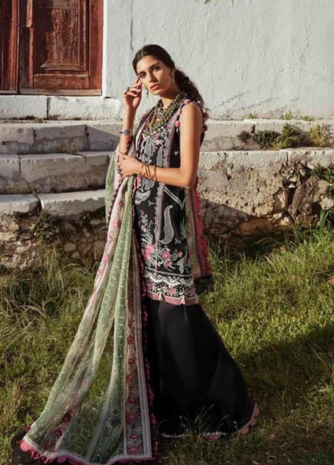 Selene By Republic WomensWear Embroidered Lawn Suits Unstitched 3 Piece RW21S Aydin A - Luxury Collection