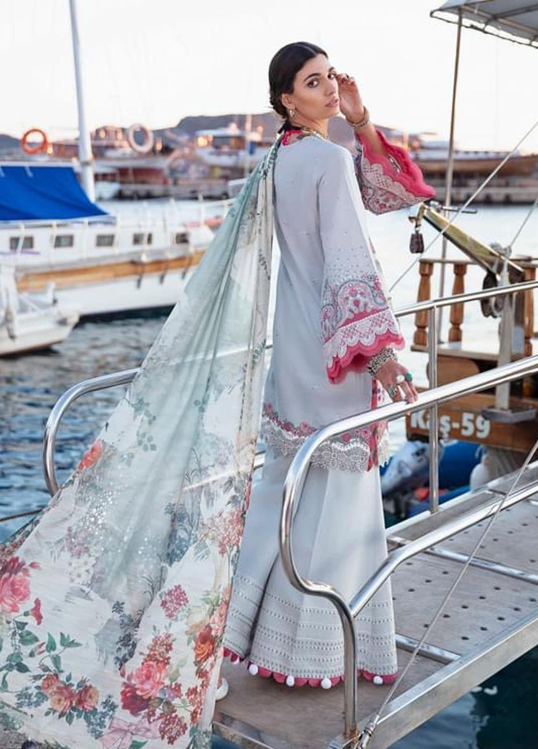 Selene By Republic WomensWear Embroidered Lawn Suits Unstitched 3 Piece RW21S Celal B - Luxury Collection