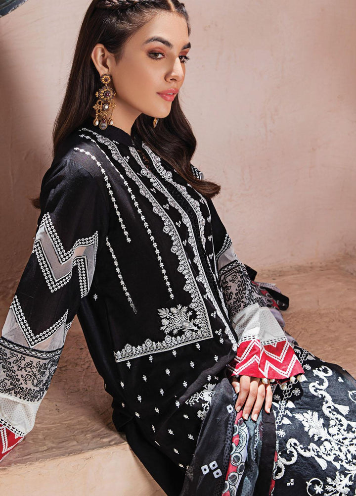 Resham Ghar Embroidered Lawn Suits Unstitched 3 Piece RG21L-2 RGS-03 - Luxury Collection