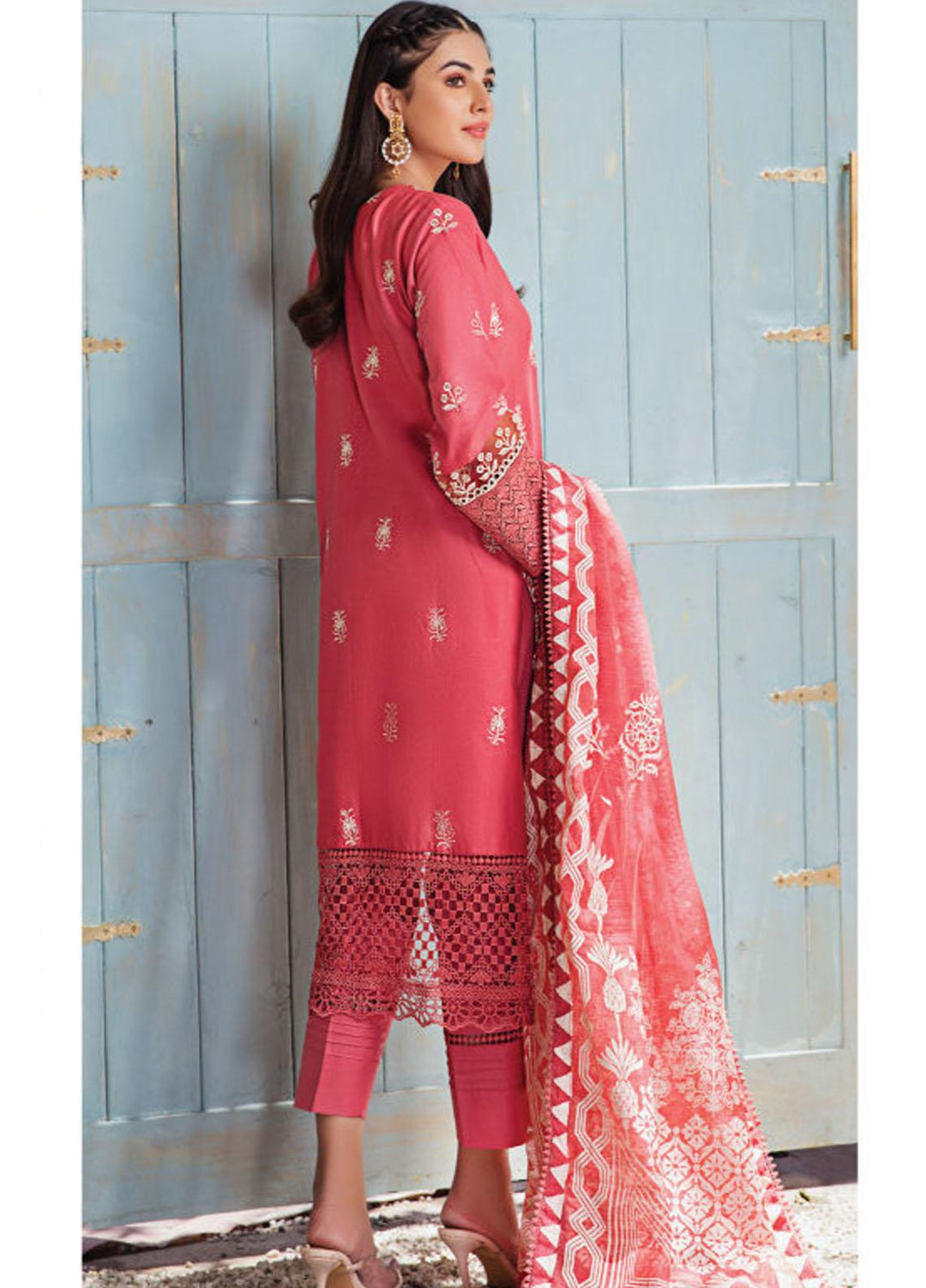 Resham Ghar Embroidered Lawn Suits Unstitched 3 Piece RG21L-2 RGS-06 - Luxury Collection