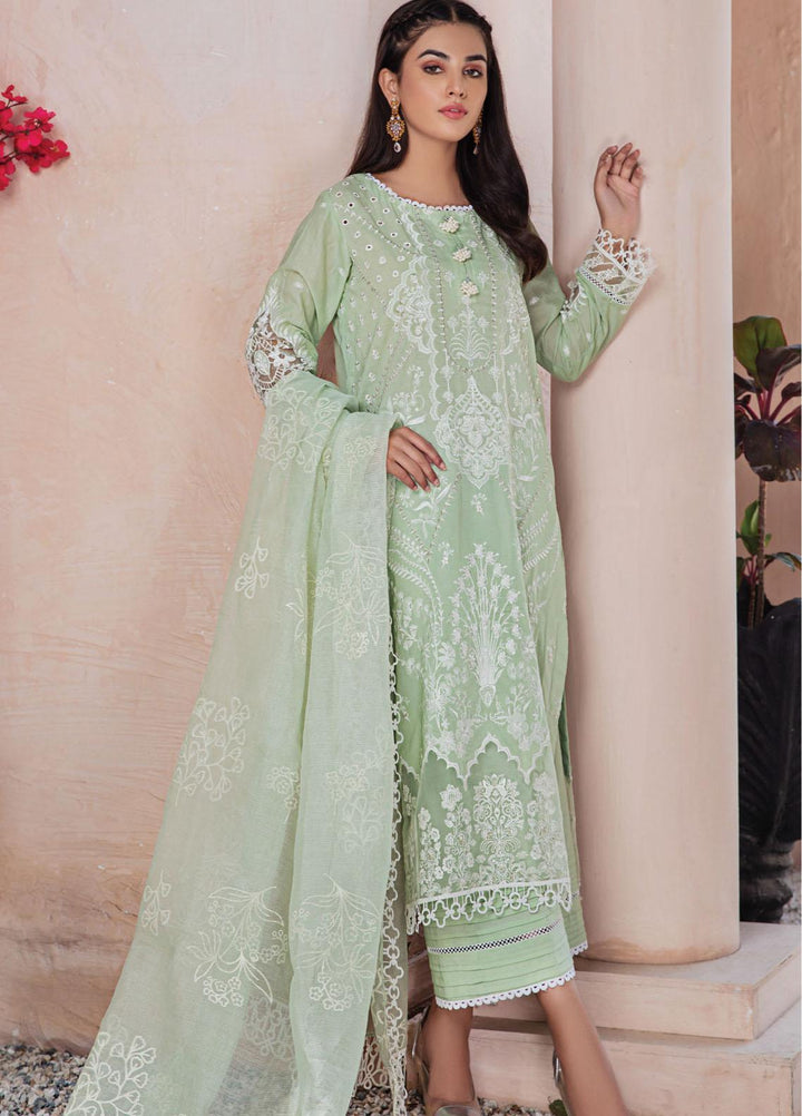 Resham Ghar Embroidered Lawn Suits Unstitched 3 Piece RG21L-2 RGS-07 - Luxury Collection