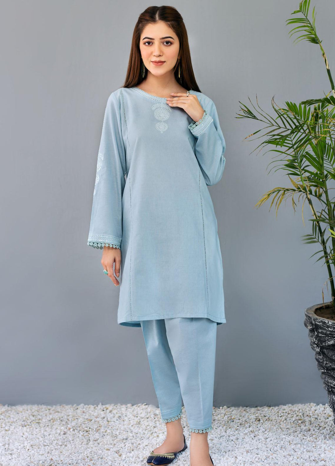 Resham Ghar Casual Pret Embroidered Lawn 2 Piece Suit BR2PC-01