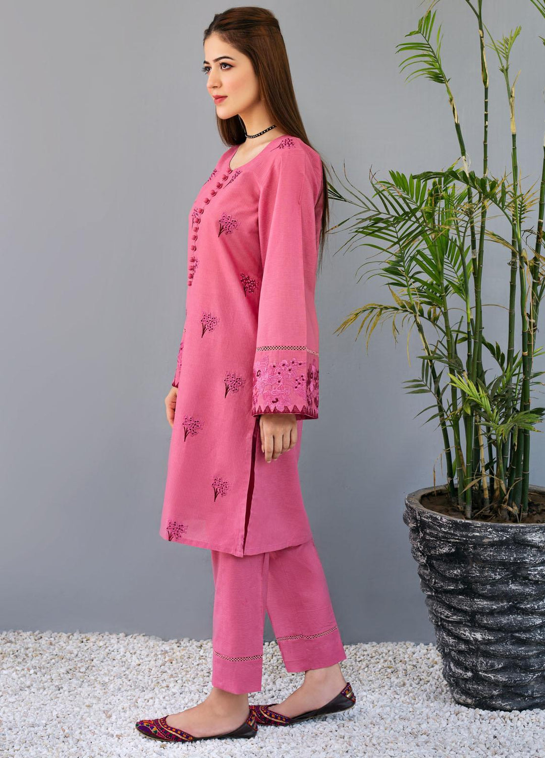 Resham Ghar Casual Pret Embroidered Lawn 2 Piece Suit BR2PC-07
