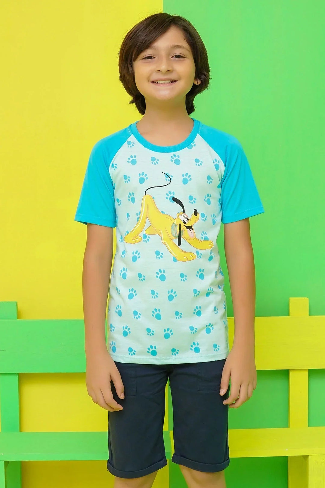 Ochre RTW Printed Cotton T-Shirt Boys 1 Piece OKB-308 - Summer Collection