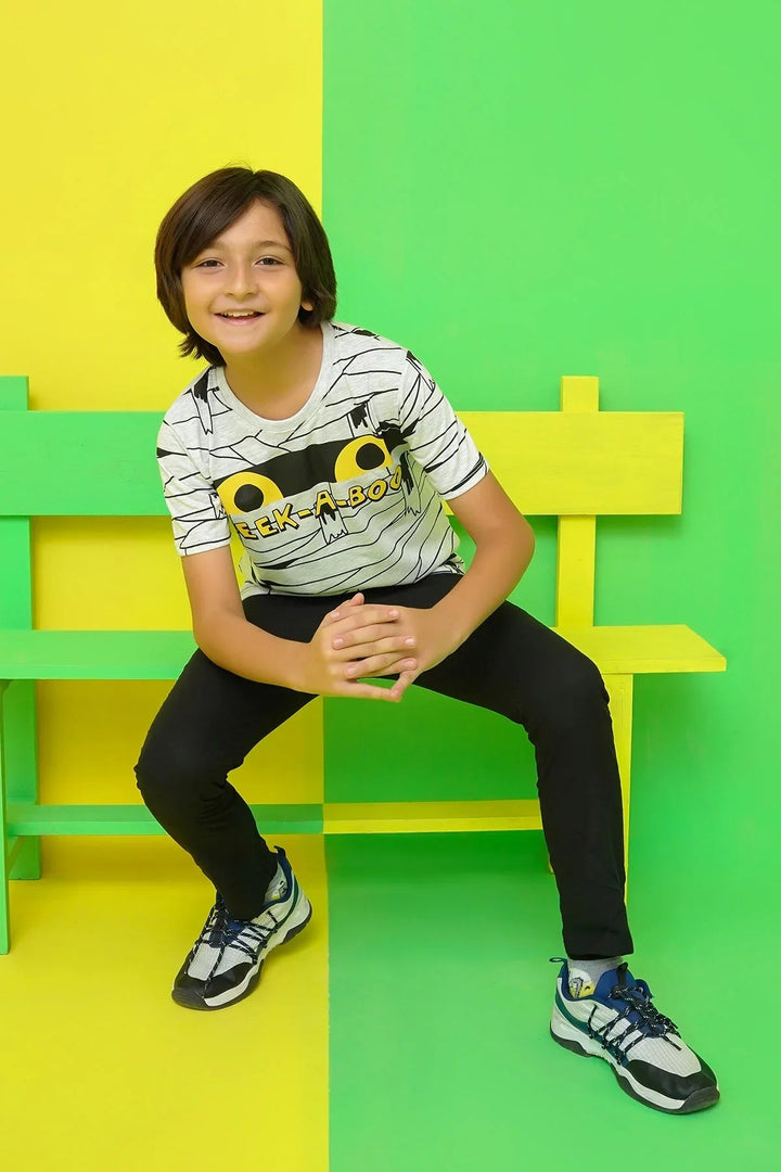 Ochre RTW Printed Cotton T-Shirt Boys 1 Piece OKB-293 - Summer Collection