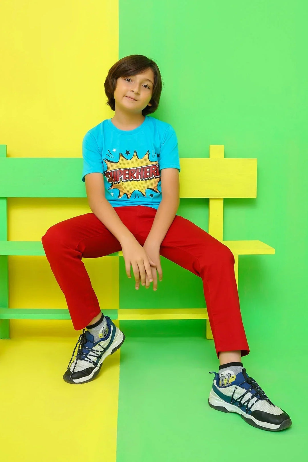 Ochre RTW Printed Cotton T-Shirt Boys 1 Piece OKB-290 - Summer Collection