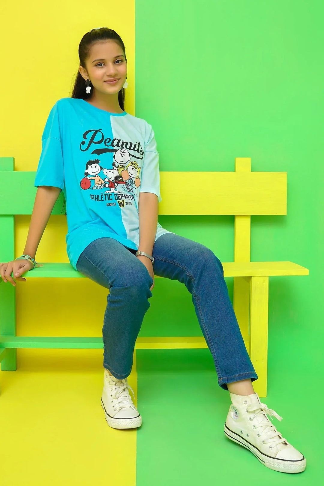 Ochre RTW Printed Cotton T-Shirt Girls 1 Piece OGK-298 - Summer Collection