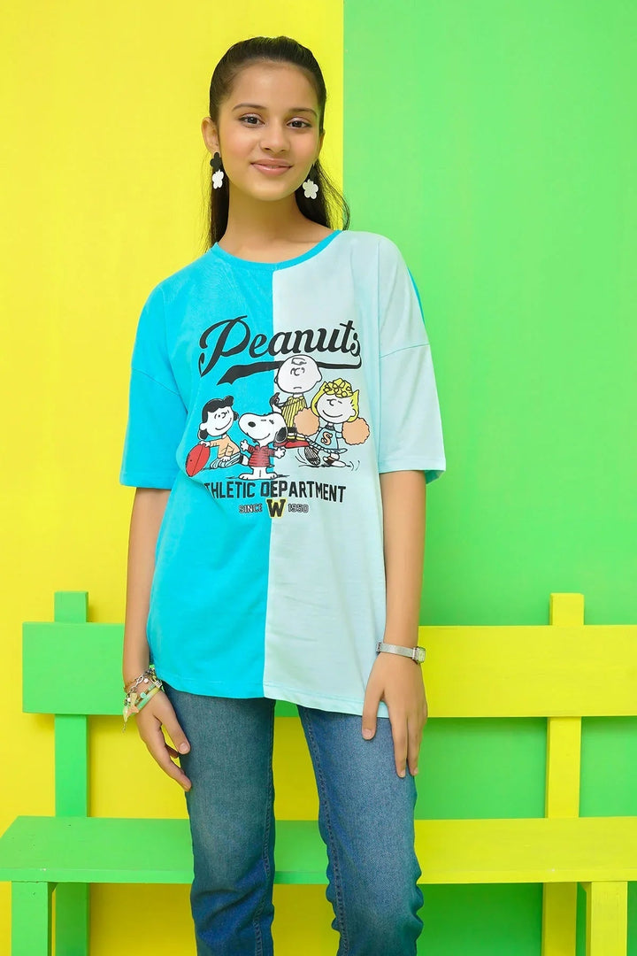 Ochre RTW Printed Cotton T-Shirt Girls 1 Piece OGK-298 - Summer Collection