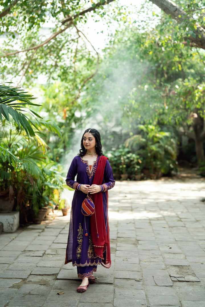 Omal by Komal Pret 3 Piece Cotton Susi Suit Bahaar - Festive Collection