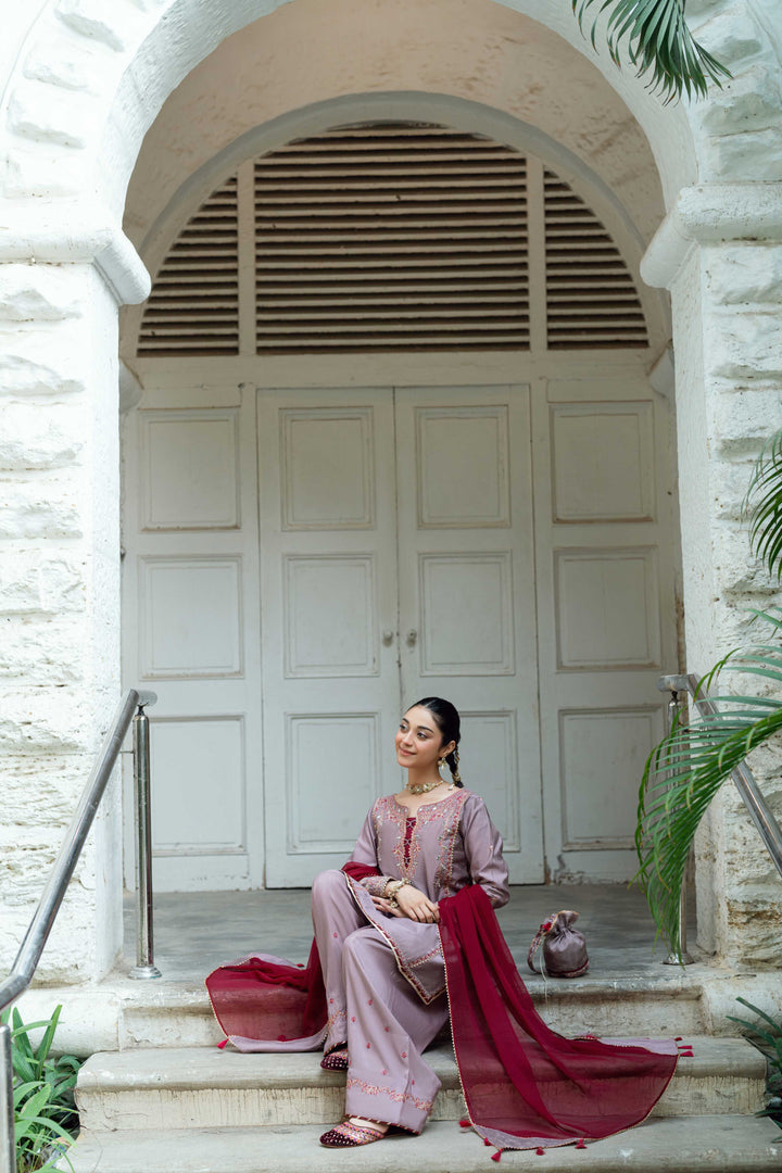 Omal by Komal Pret 3 Piece Cotton Susi Suit Khumar - Festive Collection