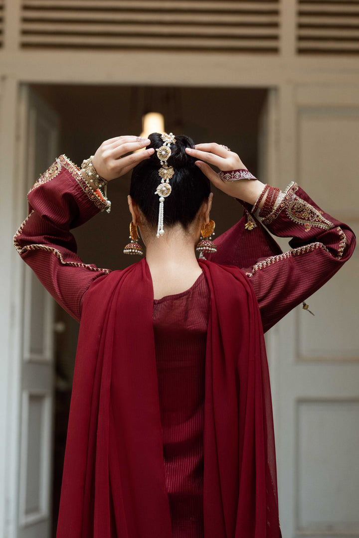 Omal by Komal Pret 3 Piece Cotton Susi Suit Anarkali - Festive Collection