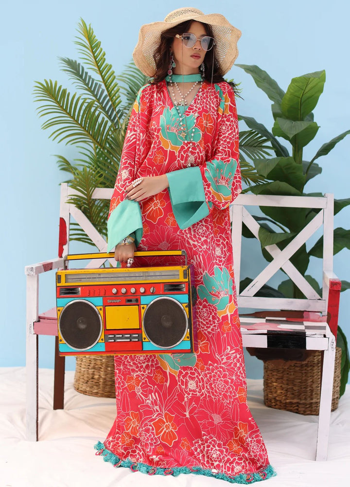 Resort by Musferah Pret Printed Silk 1 Piece Suit Flora