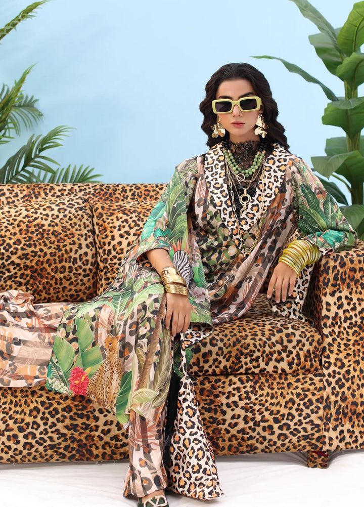 Resort by Musferah Pret Printed Silk 4 Piece Suit Fierce