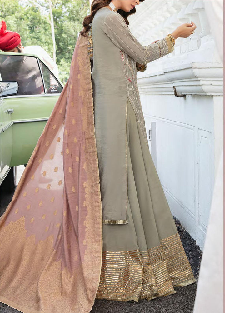 Retro by Salitex Embroidered Khaadi Net Suits Unstitched 3 Piece ST22RC HC-00035 Daina - Luxury Collection
