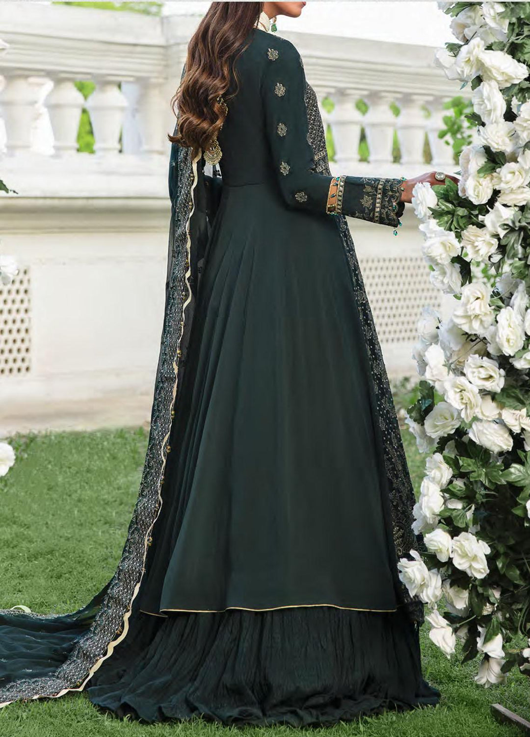 Retro by Salitex Embroidered Chiffon Suits Unstitched 3 Piece ST22RC HC-00036 Charlotte - Luxury Collection