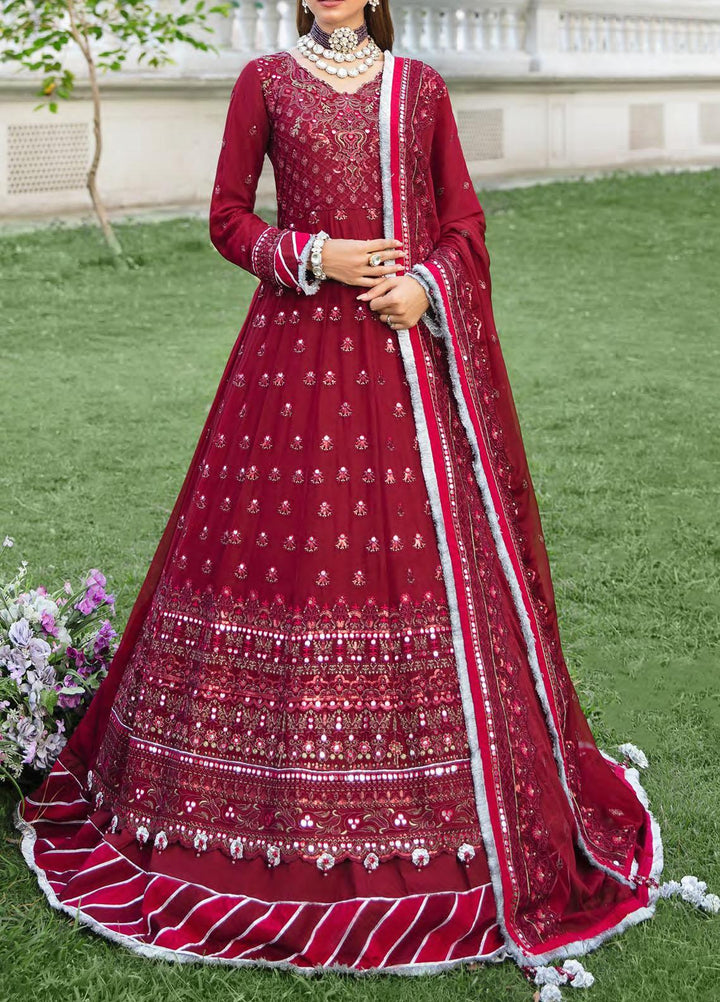 Retro by Salitex Embroidered Chiffon Suits Unstitched 3 Piece ST22RC HC-00038 Scarlett - Luxury Collection