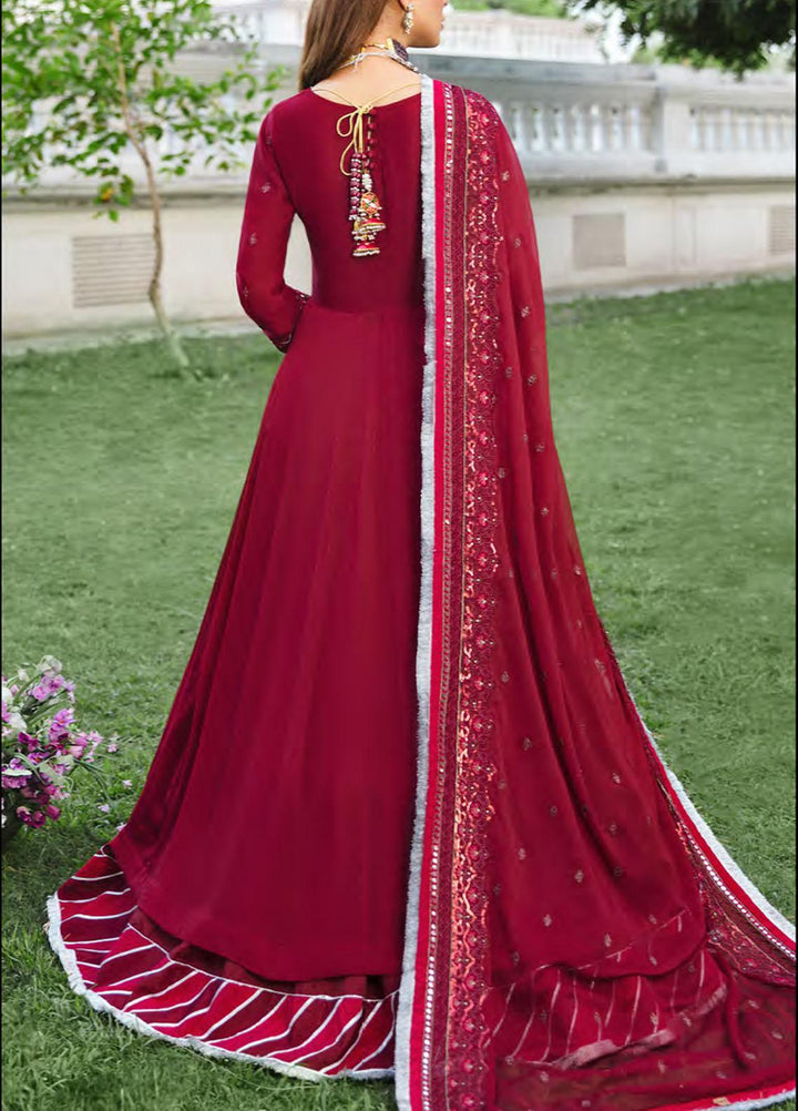 Retro by Salitex Embroidered Chiffon Suits Unstitched 3 Piece ST22RC HC-00038 Scarlett - Luxury Collection