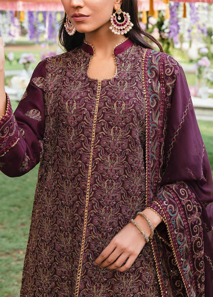 Retro by Salitex Embroidered Chiffon Suits Unstitched 3 Piece ST22RC HC-00039 Mystic - Luxury Collection