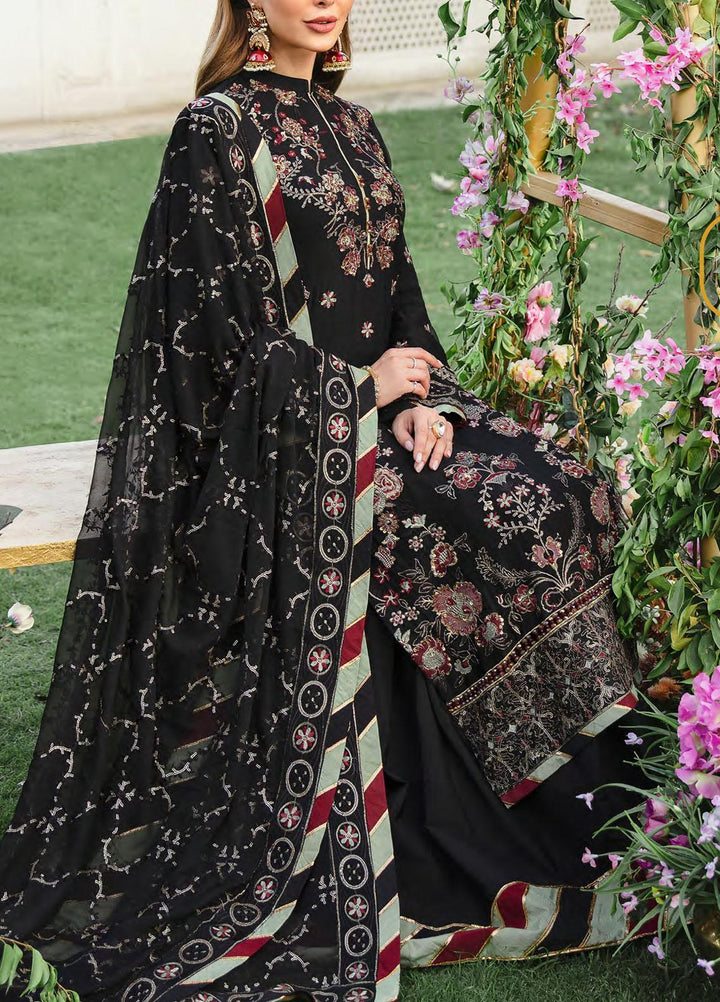 Retro by Salitex Embroidered Chiffon Suits Unstitched 3 Piece ST22RC HC-00042 Monarch - Luxury Collection