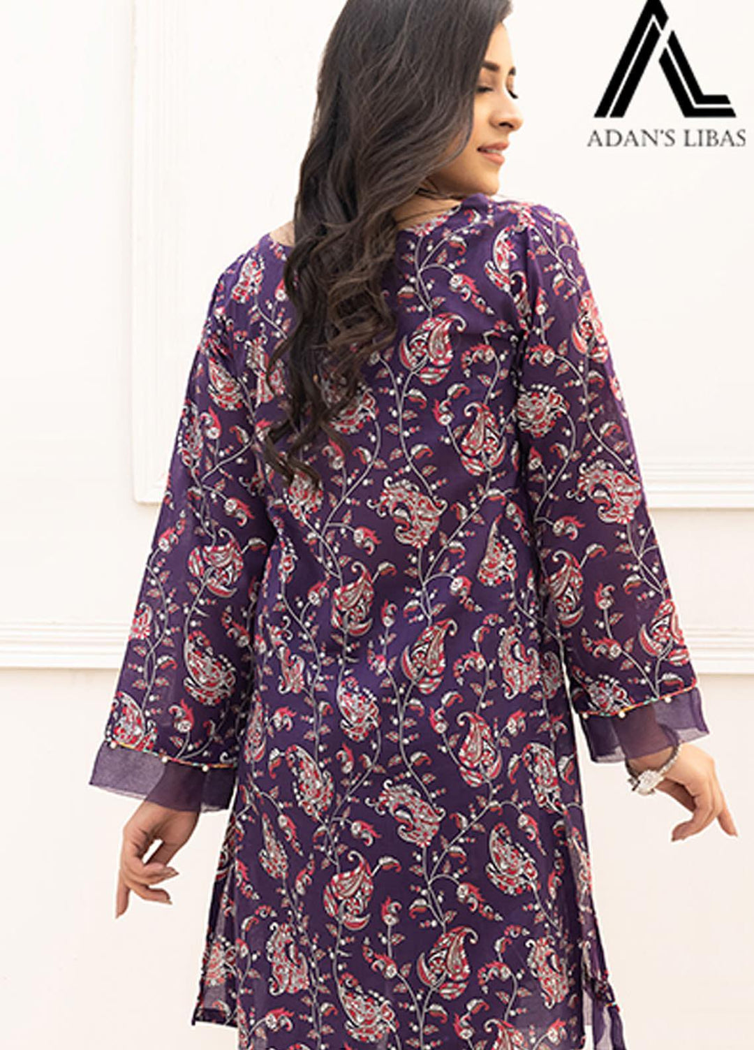 Adan's Libas Printed Lawn Stitched Kurtis AL21RT D-05