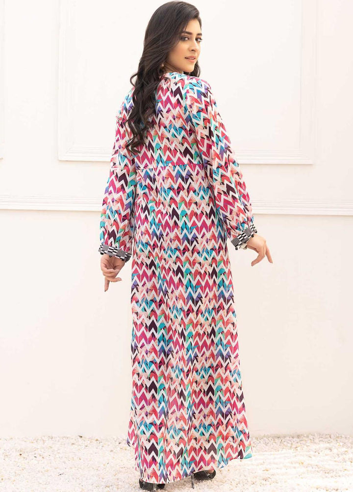 Adan's Libas Printed Lawn Stitched Kurtis D-10