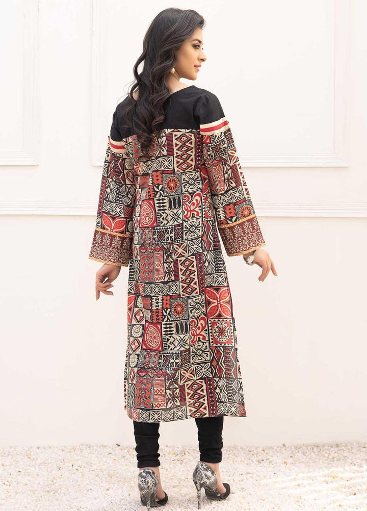 Adan's Libas Printed Lawn Stitched Kurtis D-22