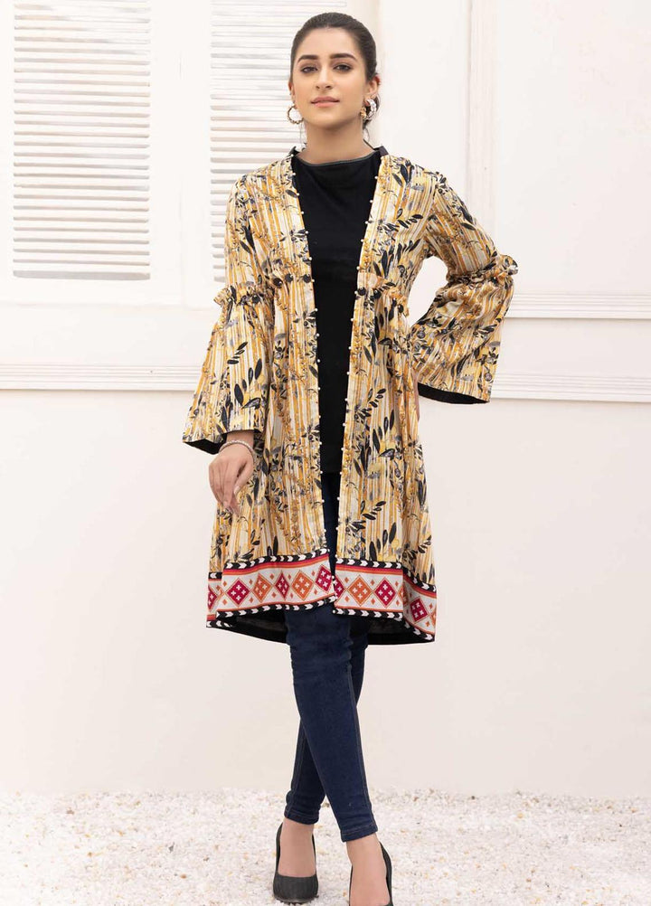 Adan's Libas Printed Lawn Stitched Kurtis D-24
