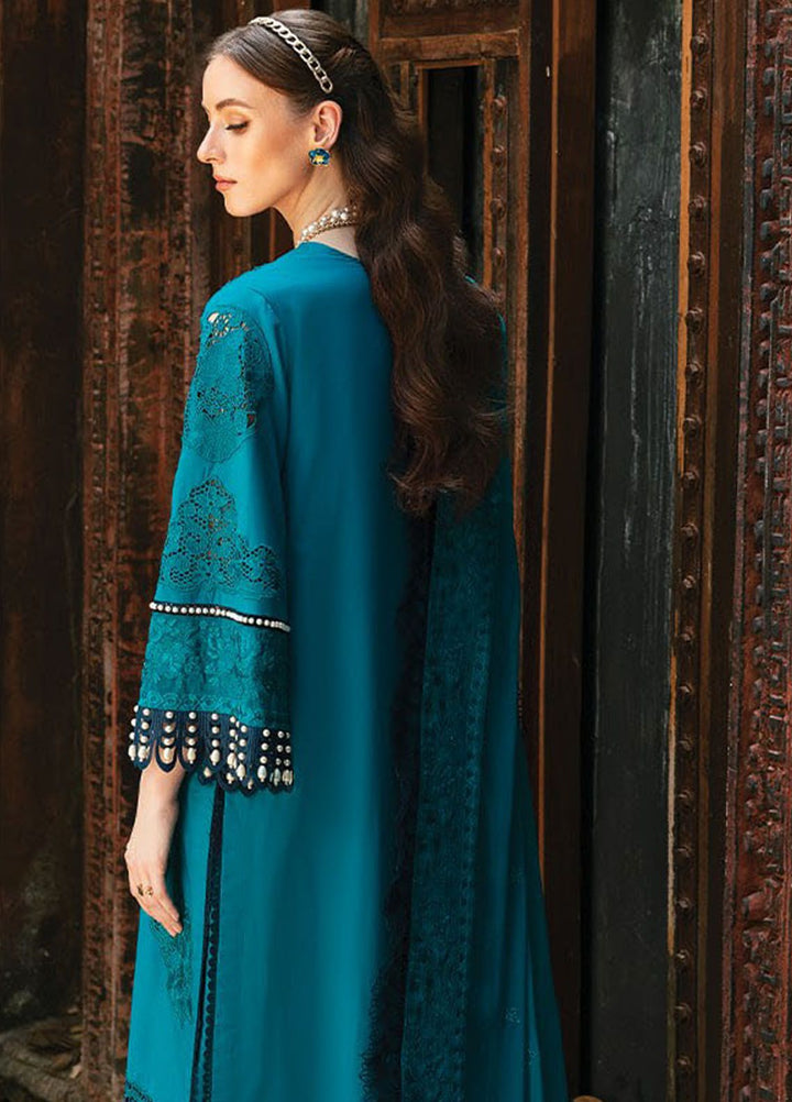 Reve By Serene Premium Embroidered Lawn Suit Unstitched 3 Piece SP24R SL-55 Camila - Luxury Summer Collection