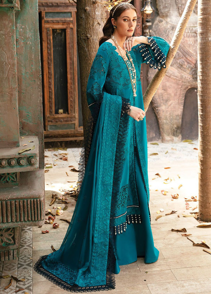 Reve By Serene Premium Embroidered Lawn Suit Unstitched 3 Piece SP24R SL-55 Camila - Luxury Summer Collection