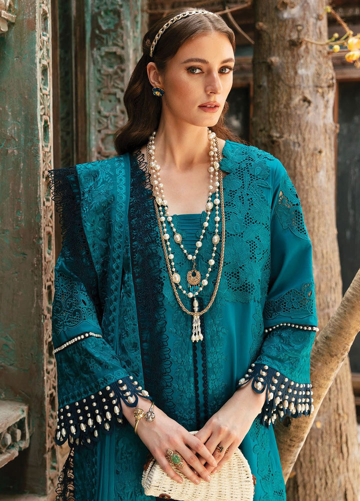 Reve By Serene Premium Embroidered Lawn Suit Unstitched 3 Piece SP24R SL-55 Camila - Luxury Summer Collection