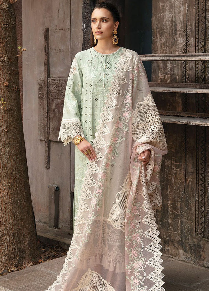 Reve By Serene Premium Embroidered Lawn Suit Unstitched 3 Piece SP24R SL-57 Elise - Luxury Summer Collection