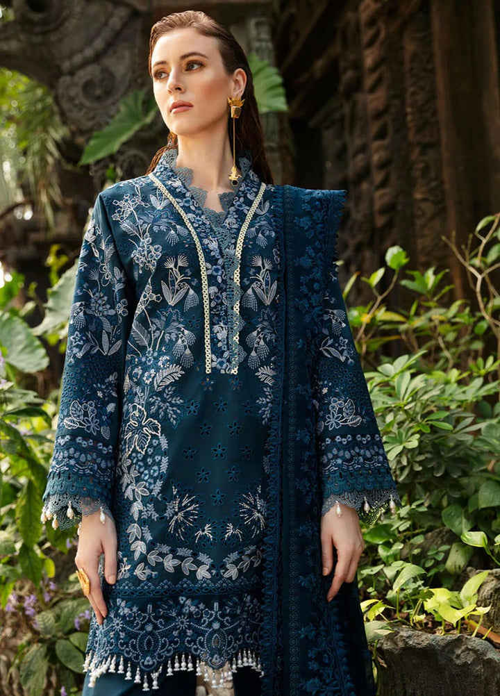 Reve By Serene Premium Embroidered Lawn Suit Unstitched 3 Piece SP24R SL-58 Desiree - Luxury Summer Collection