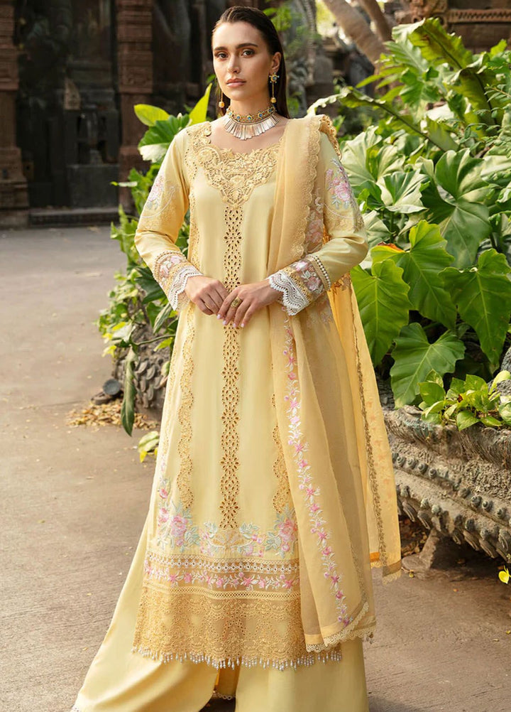 Reve By Serene Premium Embroidered Lawn Suit Unstitched 3 Piece SP24R SL-59 Solene - Luxury Summer Collection