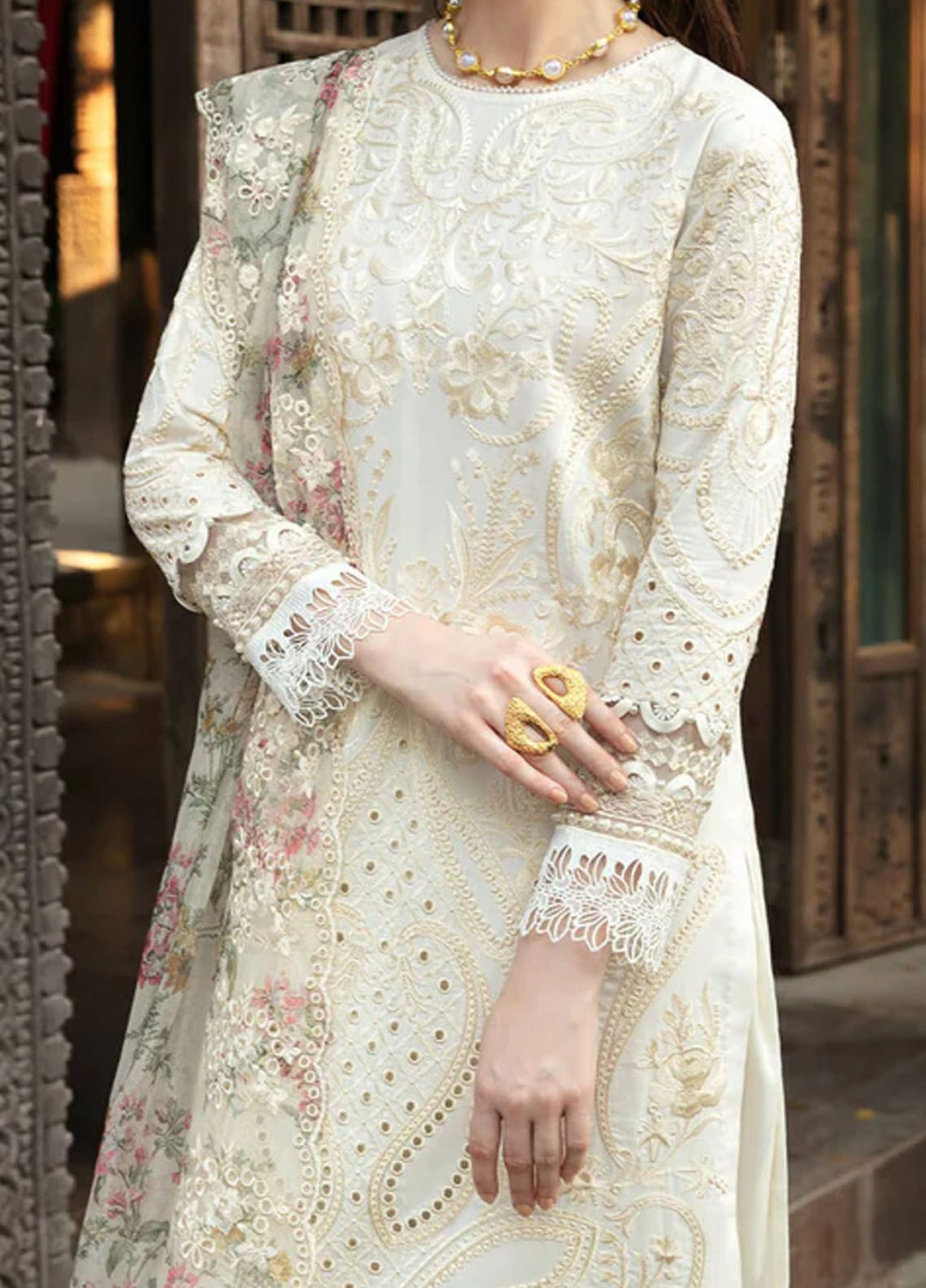 Reve By Serene Premium Embroidered Lawn Suit Unstitched 3 Piece SP24R SL-60 Sephora - Luxury Summer Collection