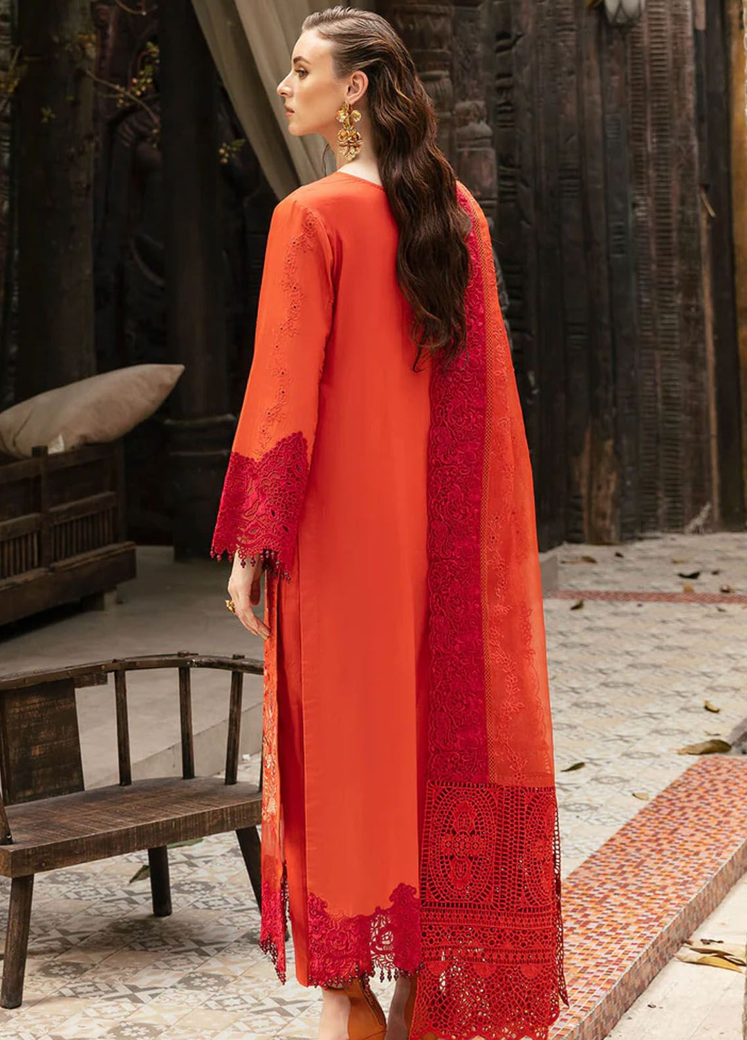 Reve By Serene Premium Embroidered Lawn Suit Unstitched 3 Piece SP24R SL-61 Alizee - Luxury Summer Collection