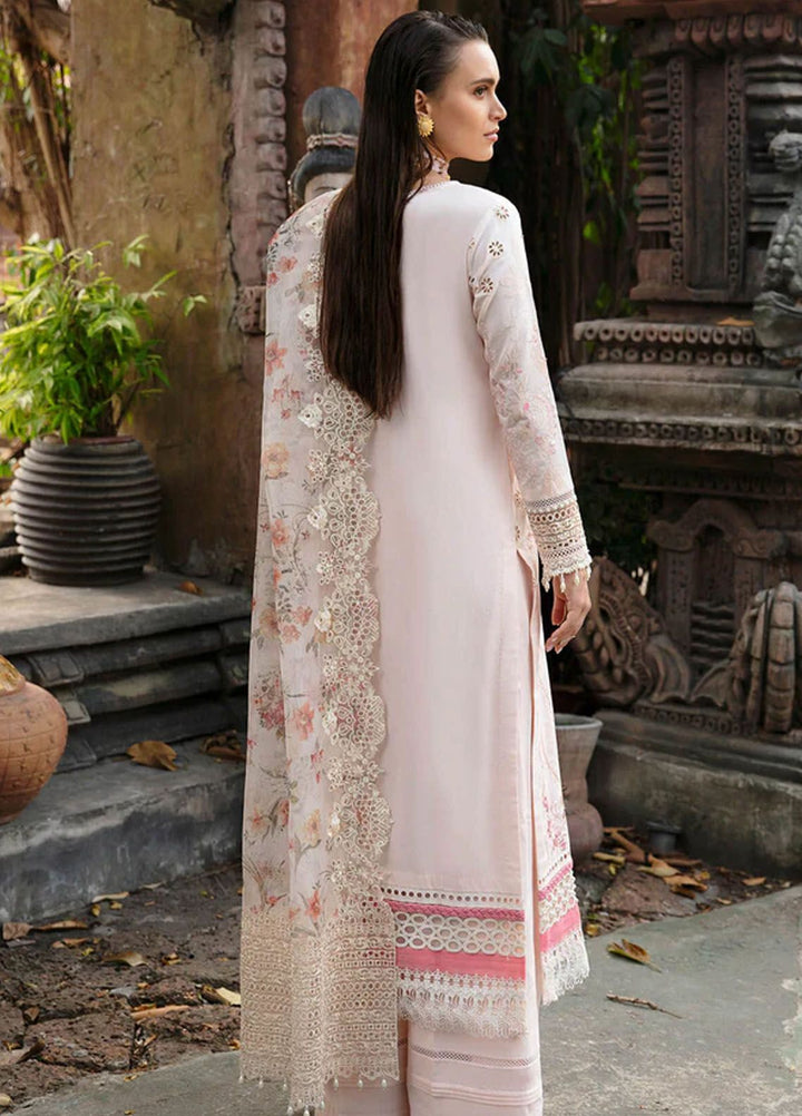 Reve By Serene Premium Embroidered Lawn Suit Unstitched 3 Piece SP24R SL-62 Regine - Luxury Summer Collection