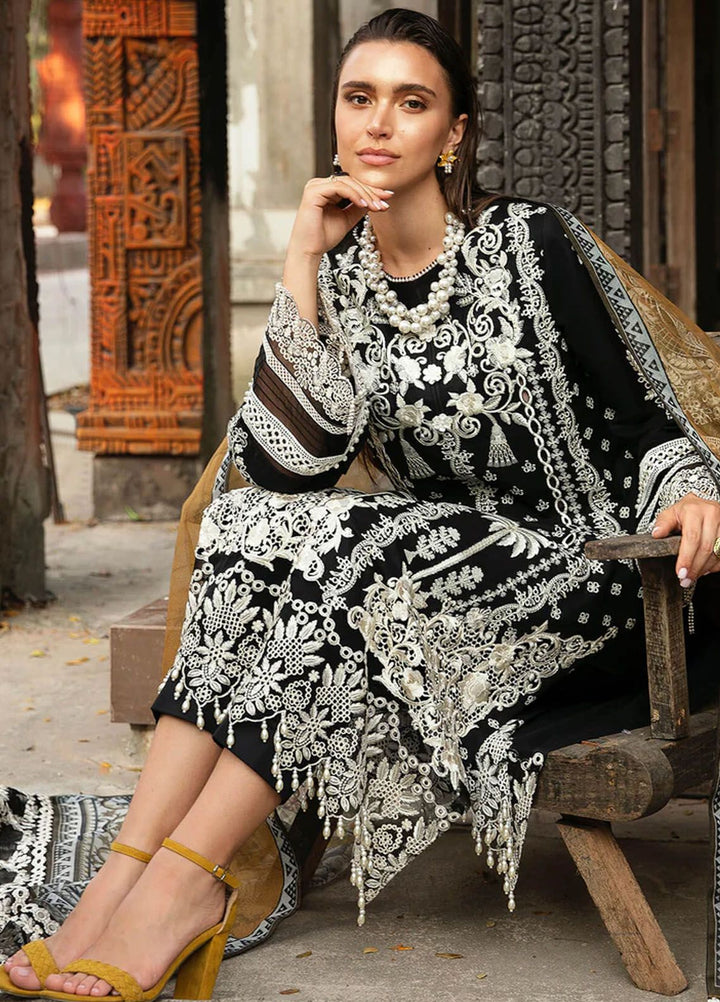 Reve By Serene Premium Embroidered Lawn Suit Unstitched 3 Piece SP24R SL-64 Alma - Luxury Summer Collection