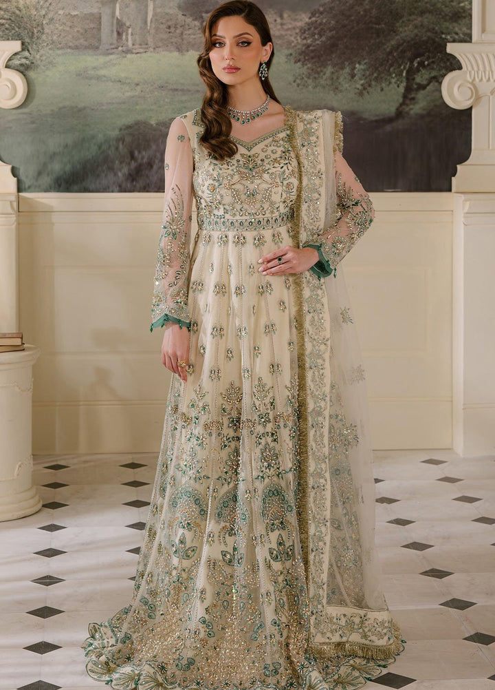 Reve Royal by Fabiha Fatima Pret Embellished Net 3 Piece Suit Pearl