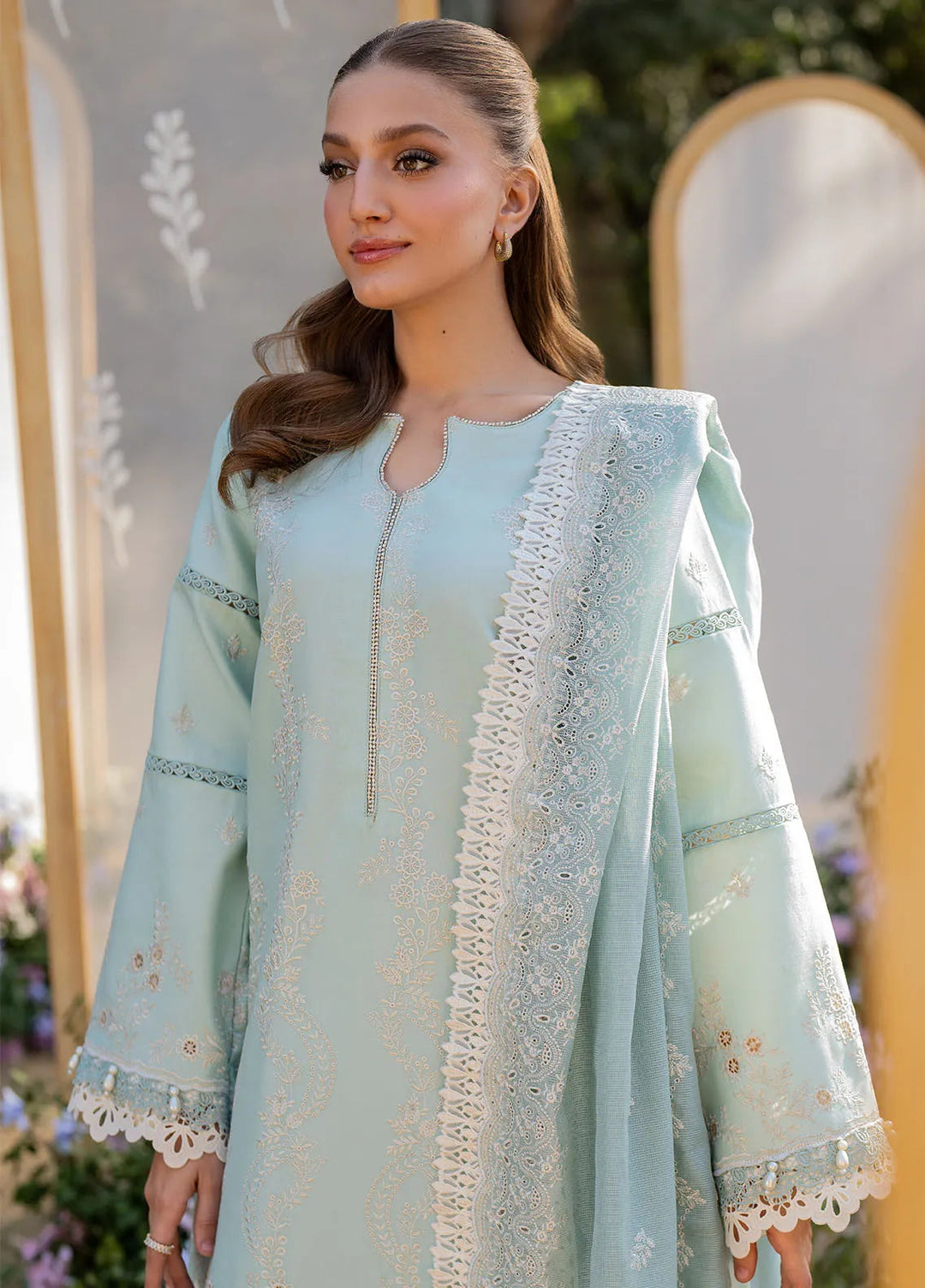 Reveerie by Florent Chikankari Lawn Suits Unstitched 3 Piece FL25RC FL-1A - Summer Collection