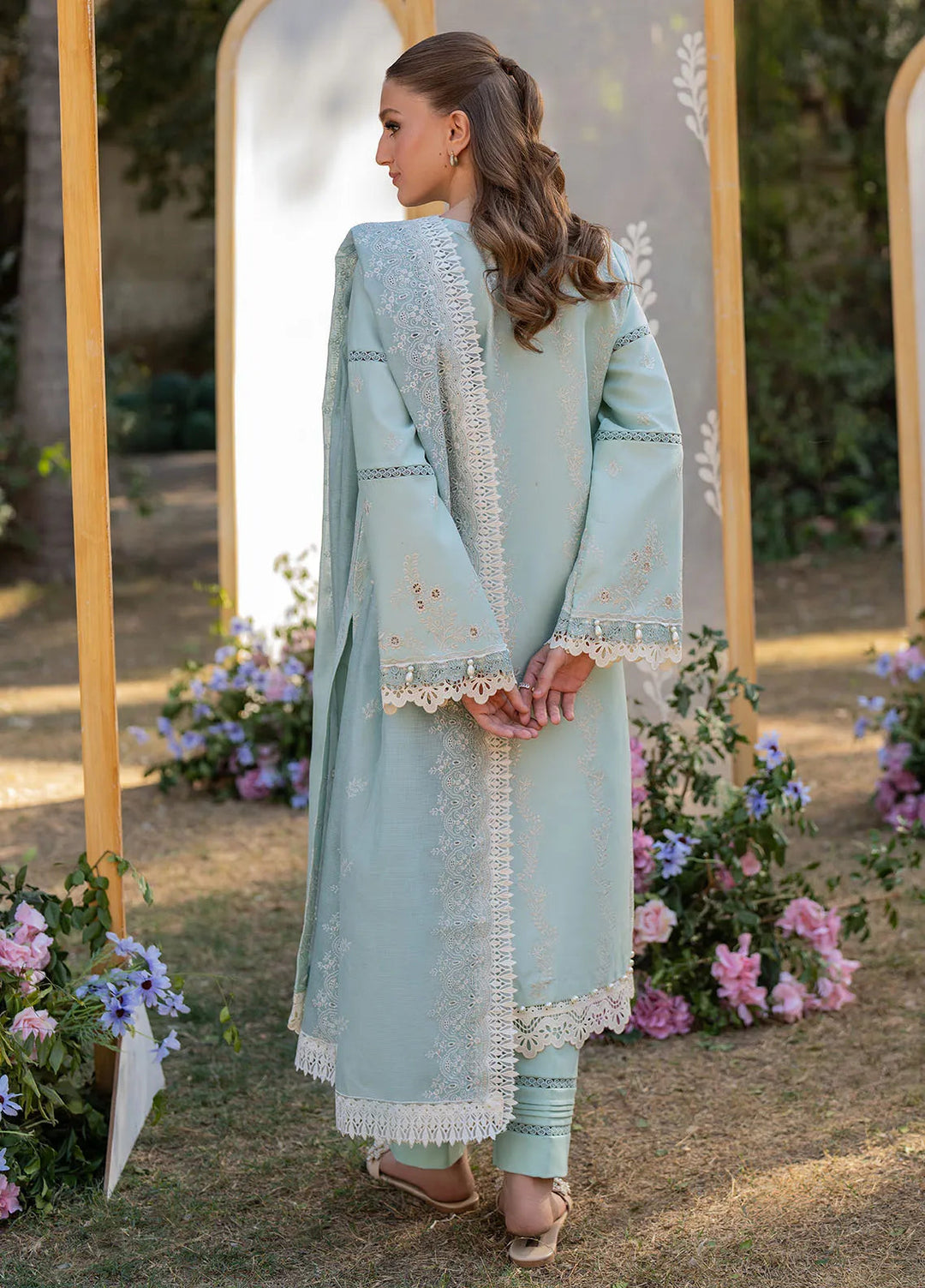 Reveerie by Florent Chikankari Lawn Suits Unstitched 3 Piece FL25RC FL-1A - Summer Collection